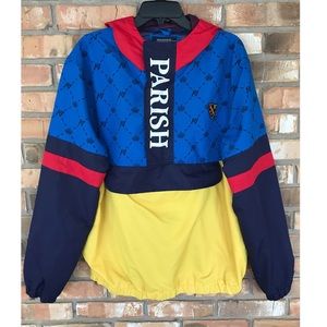 Parish Nation Big Boys Color-Block Hooded Windbreaker Jacket XL